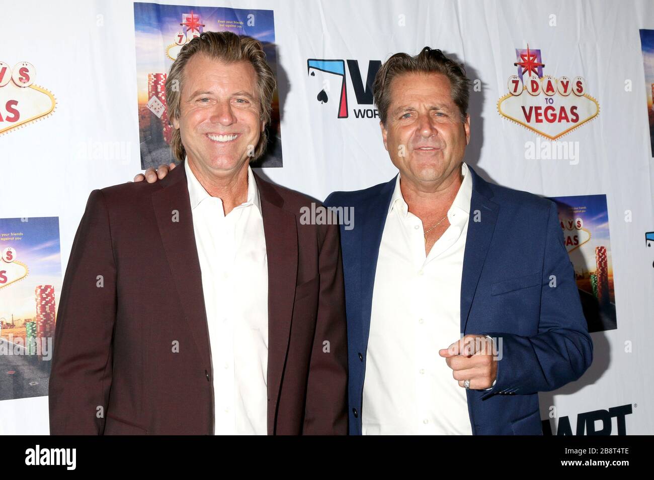 September 21, 2019, Beverly Hills, CA, USA: LOS ANGELES - SEP 22:  Vince Van Patten, Jimmy Van Patten at the ''7 Days To Vegas'' LA Premiere at the Laemmle Music Hall on September 22, 2019 in Beverly Hills, CA (Credit Image: © Kay Blake/ZUMA Wire) Stock Photo