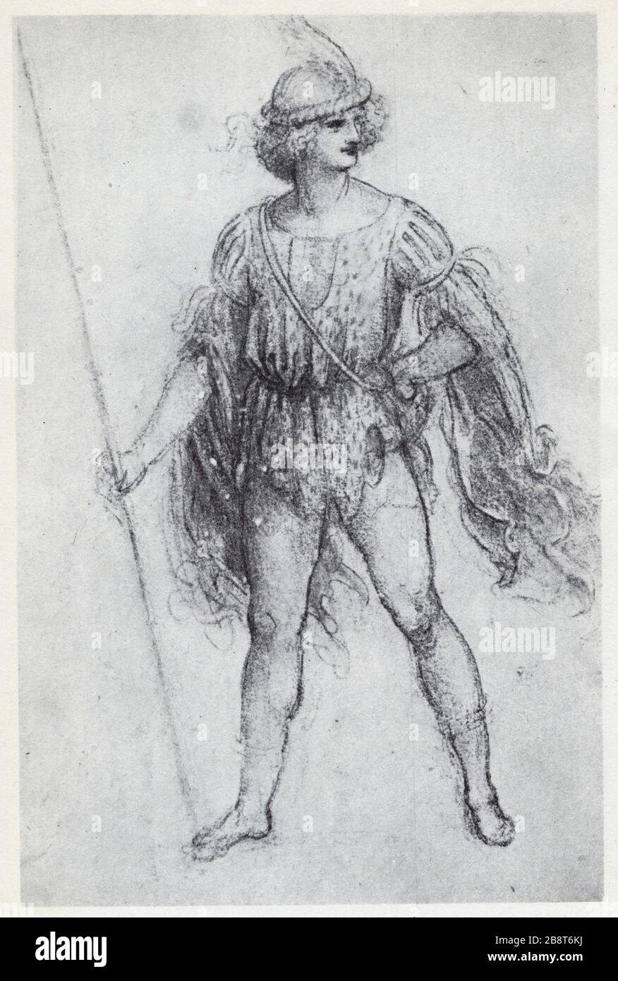 Leonardo da Vinci. Masquerader. 1512. Stock Photo