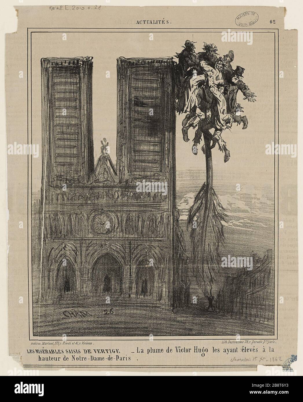 Le Charivari, thirty-first year, Saturday, September 6, 1862 Stock Photo