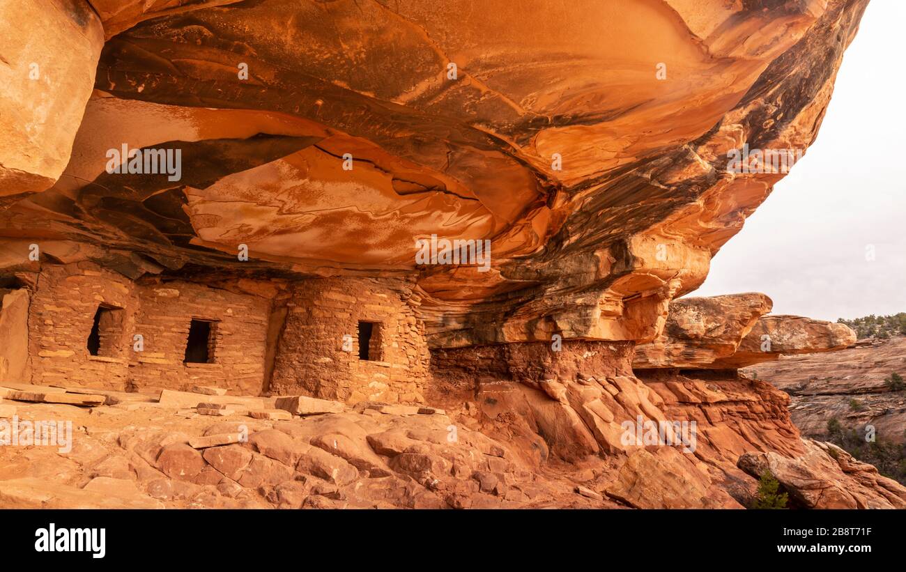 Iconic Fallen Roof Ruin in Road Canyon on Cedar Mesa in Bears Ears