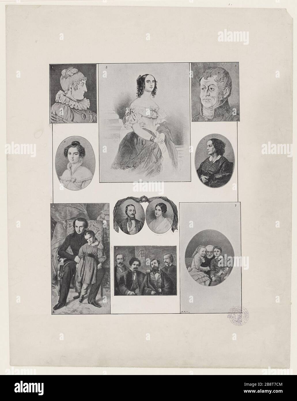 Portraits of the Hugo family Stock Photo Alamy