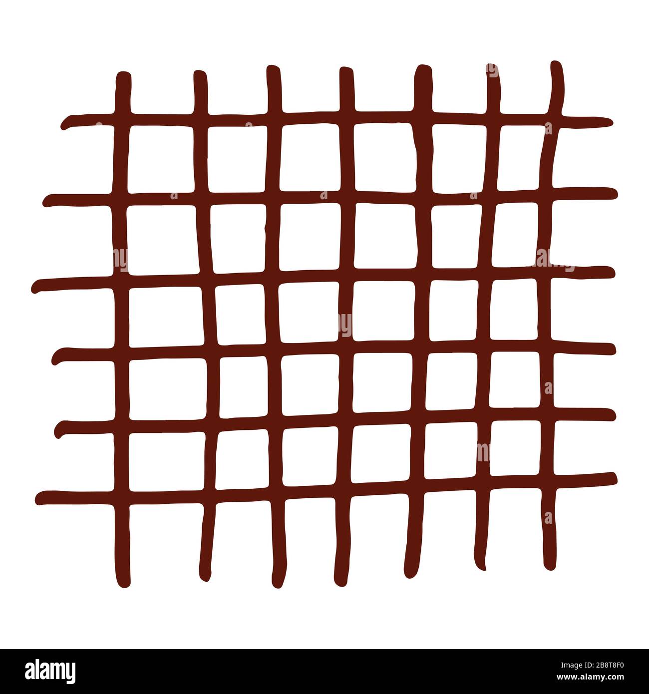 Handdrawn maroon grid. Vector illustration. Stroke ink and marker Stock ...