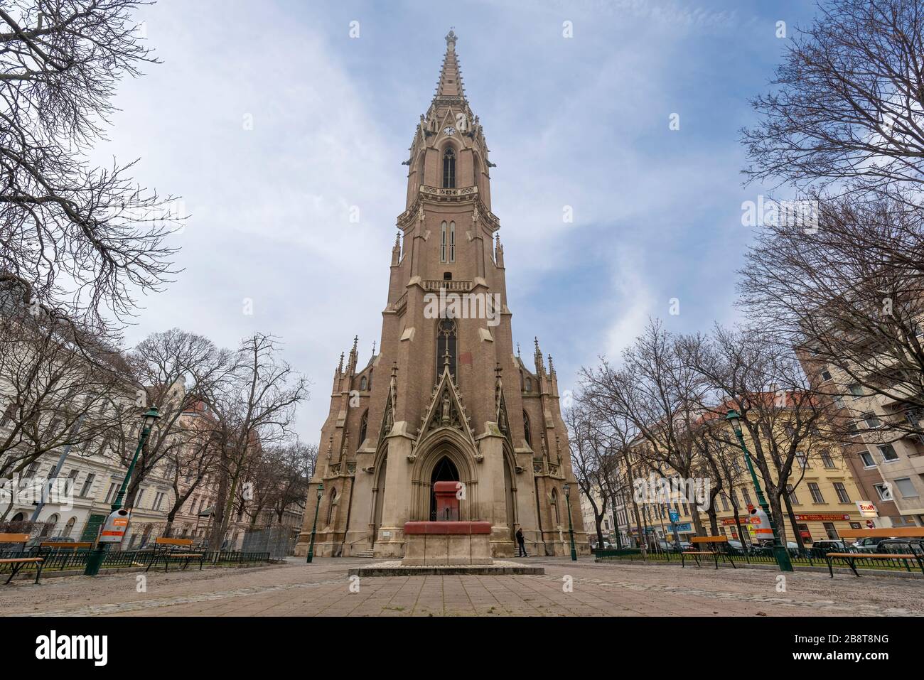 VIENNA, AUSTRIA. St. Othmar's catholic church. Joseph Othmar Rauscher