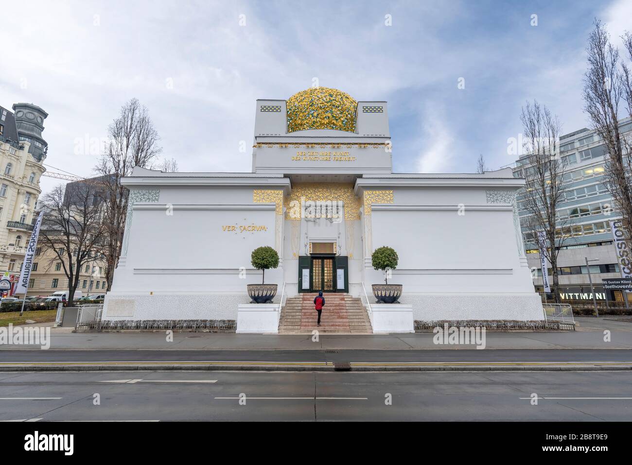 Vienna, Austria. The Secession Building, Wiener Secessionsgebaude - exhibition hall Contemporary Art built in 1897 by Joseph Maria Olbrich Stock Photo