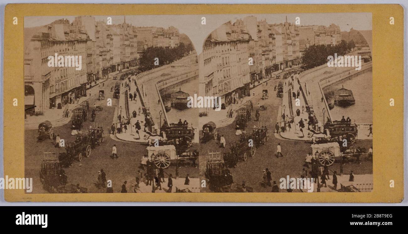 Grand Album Photo Paris 1850 - Tirages Papier Salé - 39x28 Cm - Original