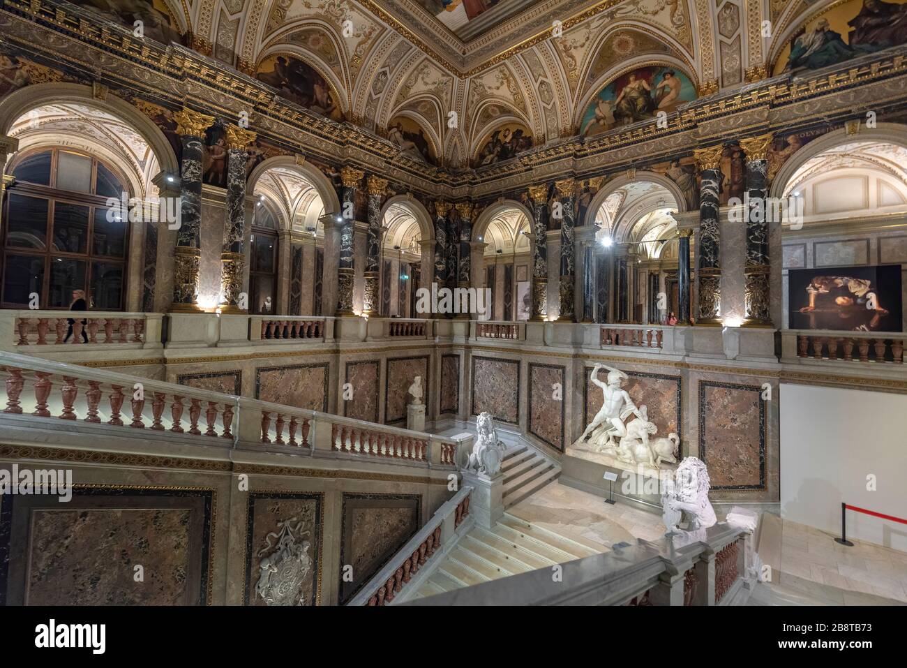 Vienna, Austria - Interior of Museum of Art History (Kunsthistorisches ...