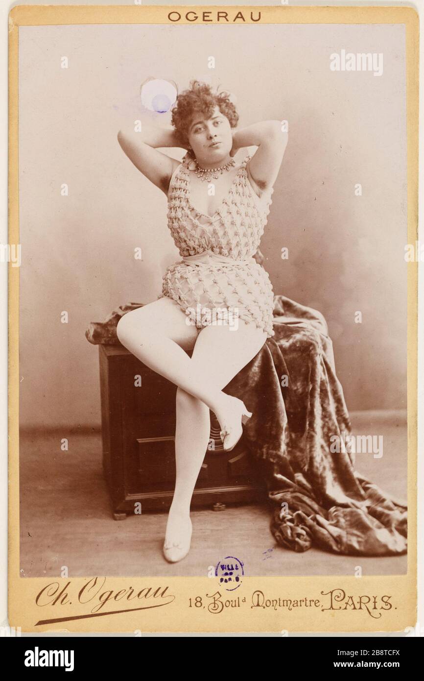 Portrait of Andrew, actress Ogerau, Charles.