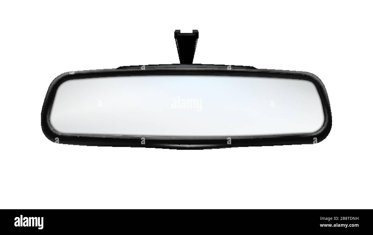 Rearview Mirror Car Traffic Safety Tool Vector Stock Vector