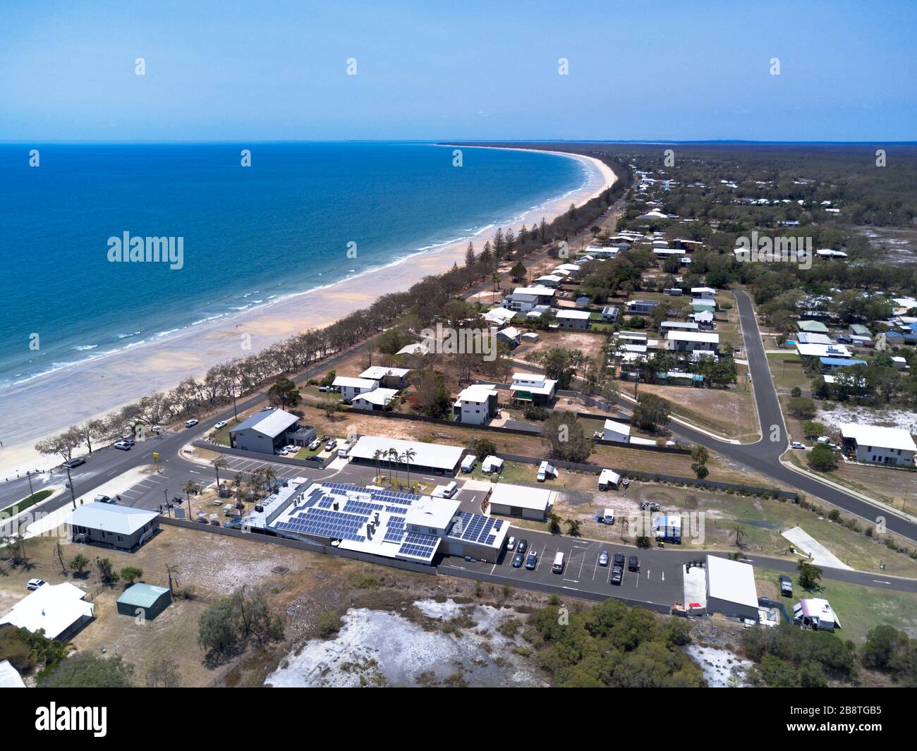 Aerial of the Woodgate Beach Hotel 195 Esplanade Woodgate Beach