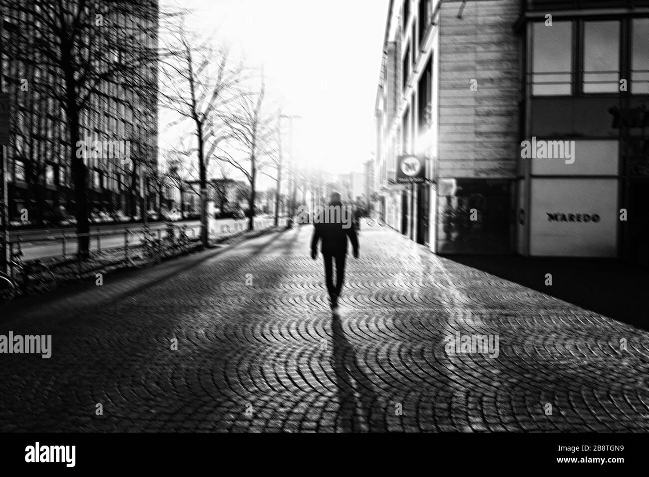 Hamburg ohne Menschen / Covid 19 Stock Photo