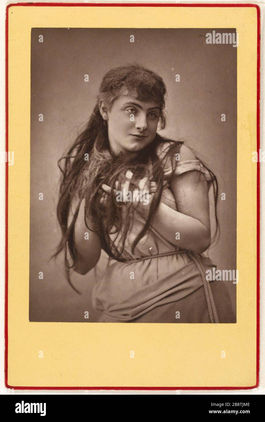 Portrait Humberta (Amelia Pauline Fachini, called), actress 'Humberta (Amélie Pauline Fachini, dite), actrice'. Photographie anonyme. Paris, musée Carnavalet. Stock Photo