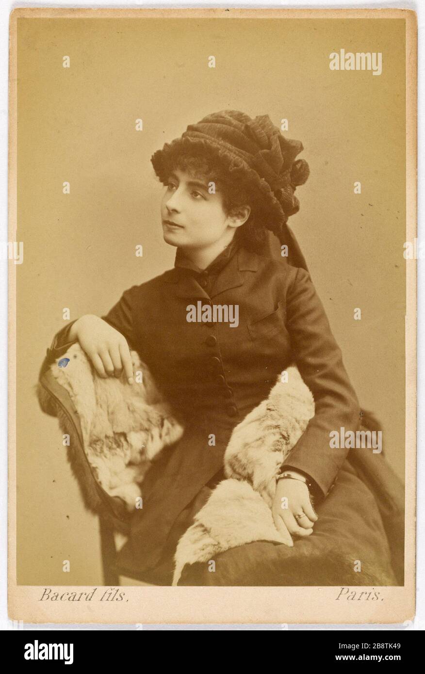 Portrait of Henriot Jane (1878-1900), actress 'Jane Henriot (1878-1900), actrice'. Photographie de Bacard Fils, dit Paul Bacard (né en 1845). Tirage sur papier albuminé. Paris, musée Carnavalet. Stock Photo
