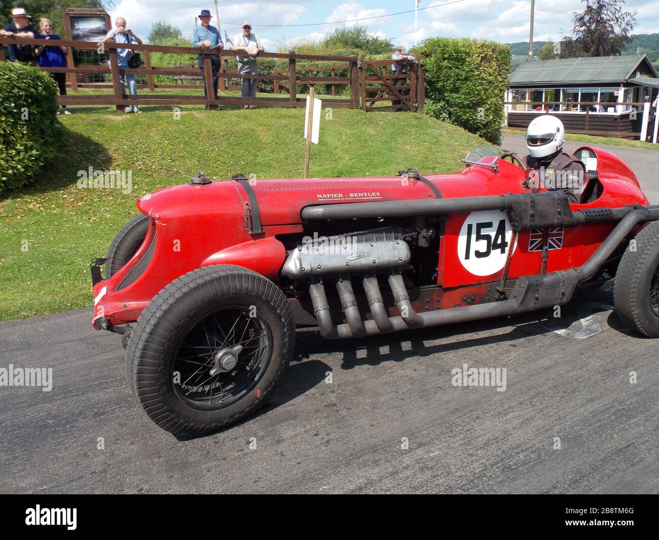 Napier Bentley, Classic car show, Shelsley Walsh Stock Photo