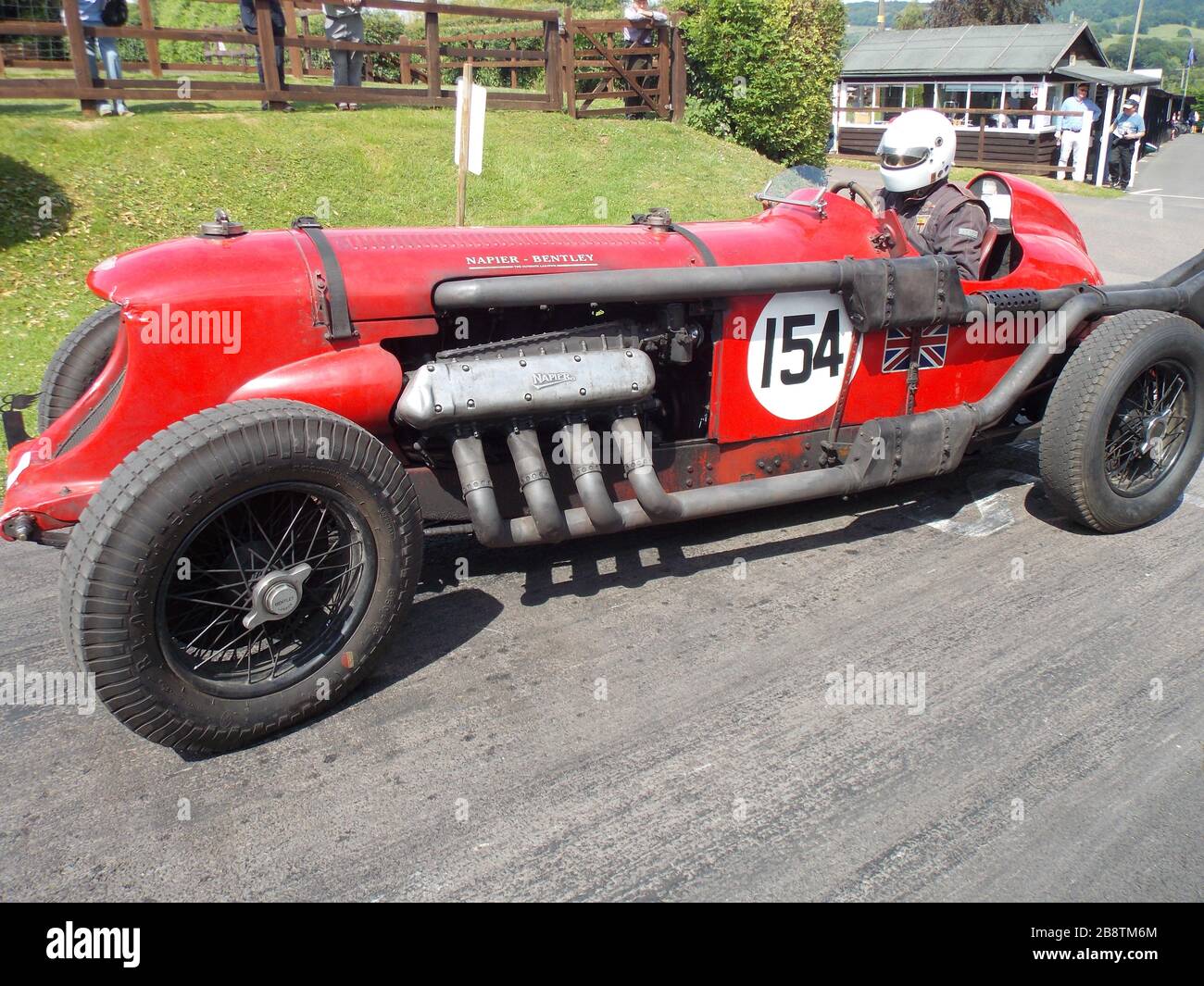 Napier Bentley, Classic car show, Shelsley Walsh Stock Photo