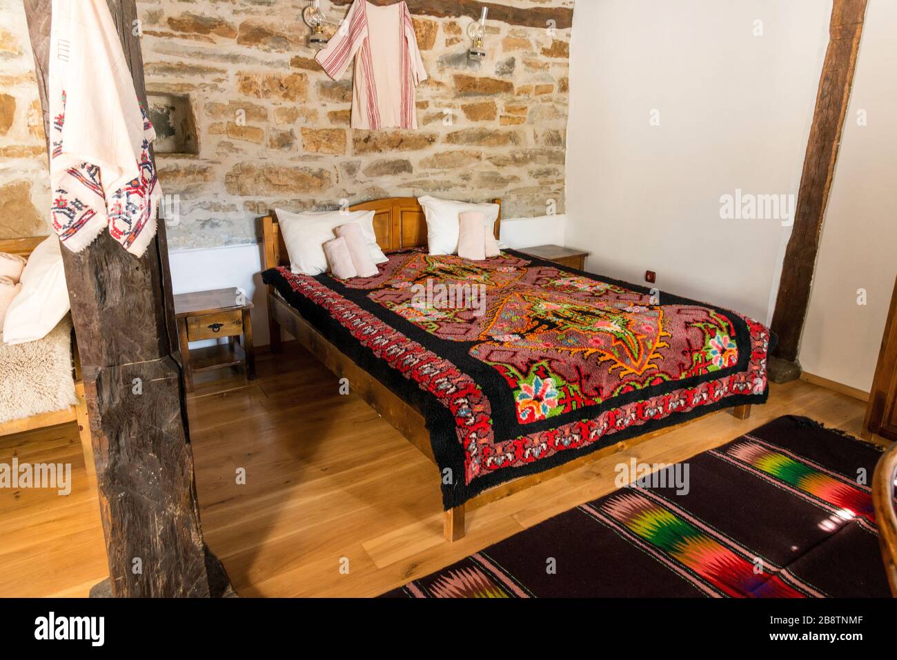 Traditional bulgarien home interior Stock Photo
