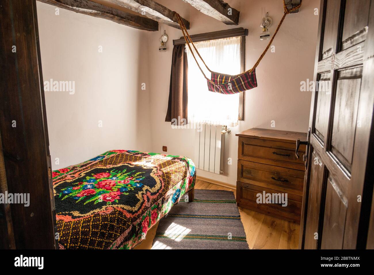 Traditional bulgarien home interior Stock Photo