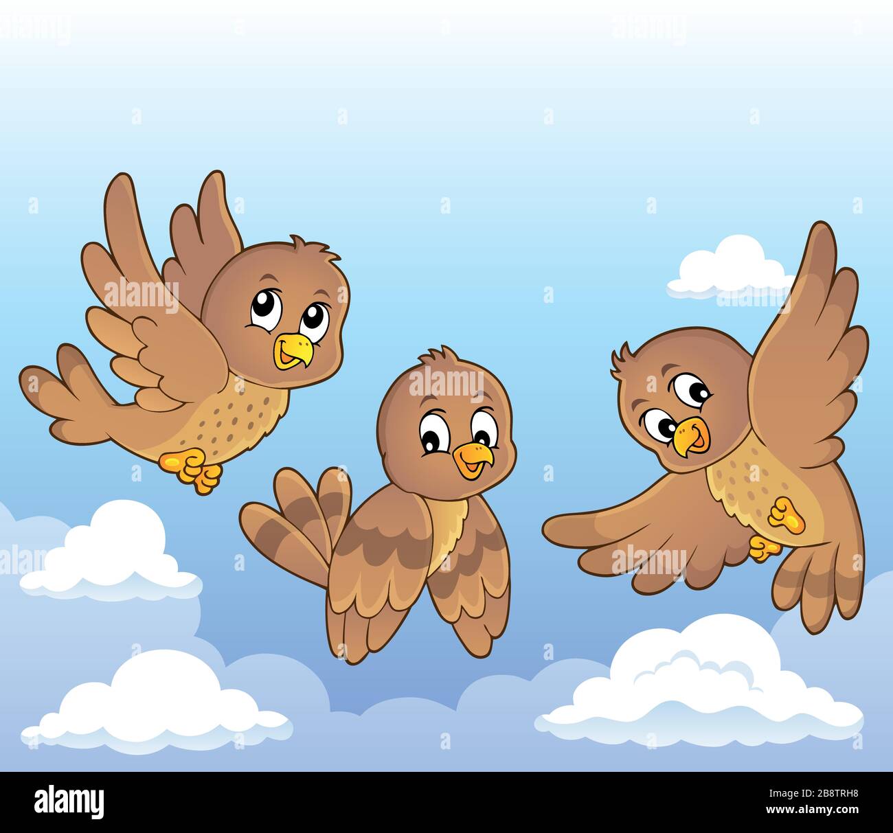 Happy birds theme image 4 - eps10 vector illustration Stock Vector ...