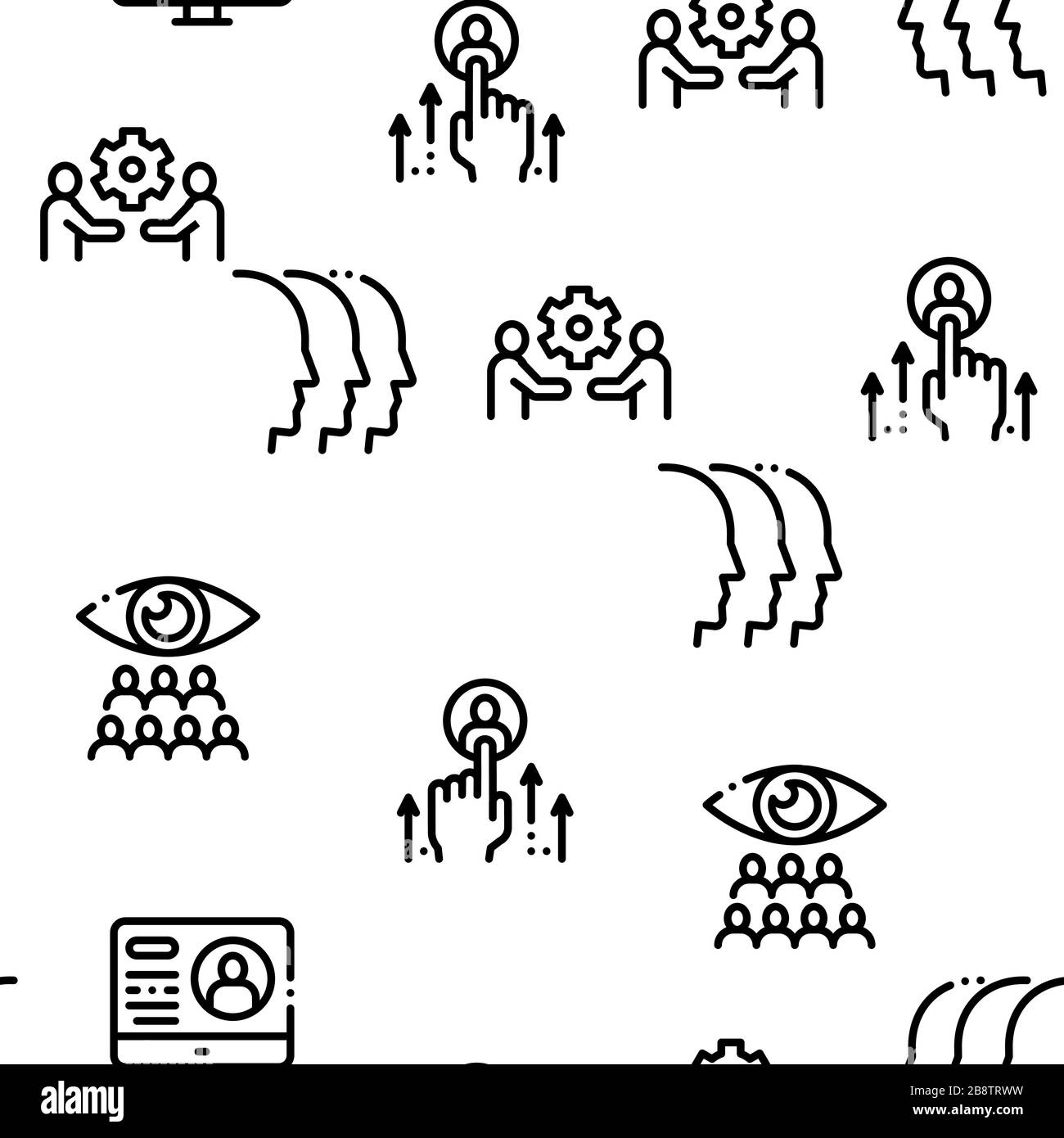 Hr Human Resources Seamless Pattern Vector Stock Vector Image & Art - Alamy