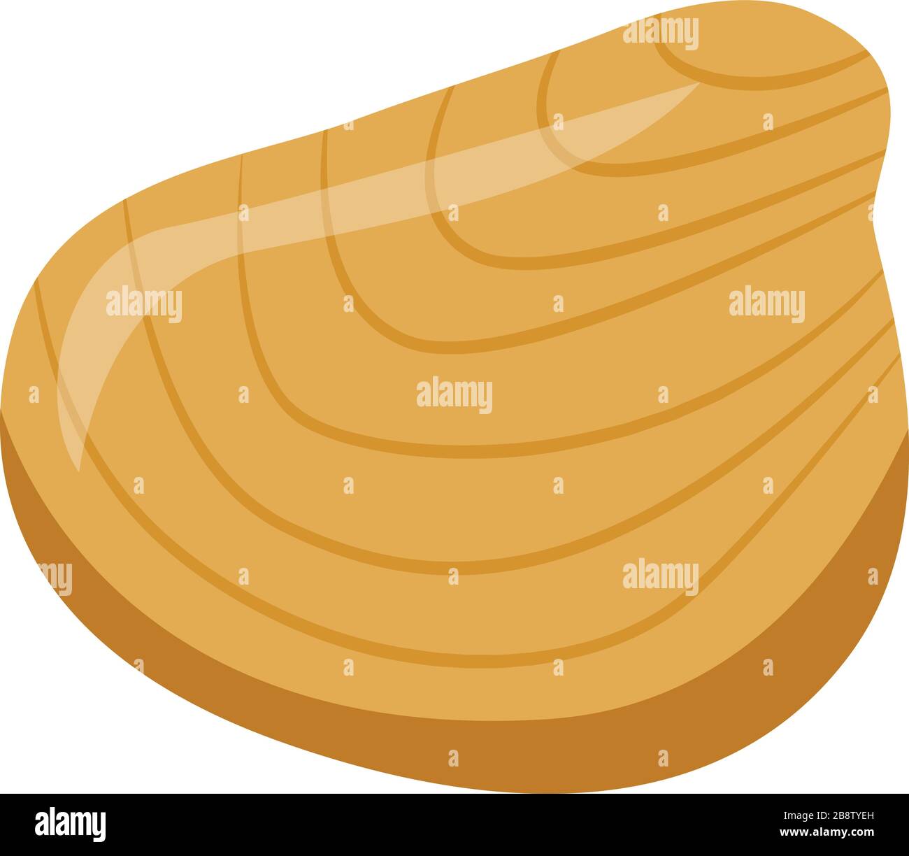 Oyster seafood icon, isometric style Stock Vector