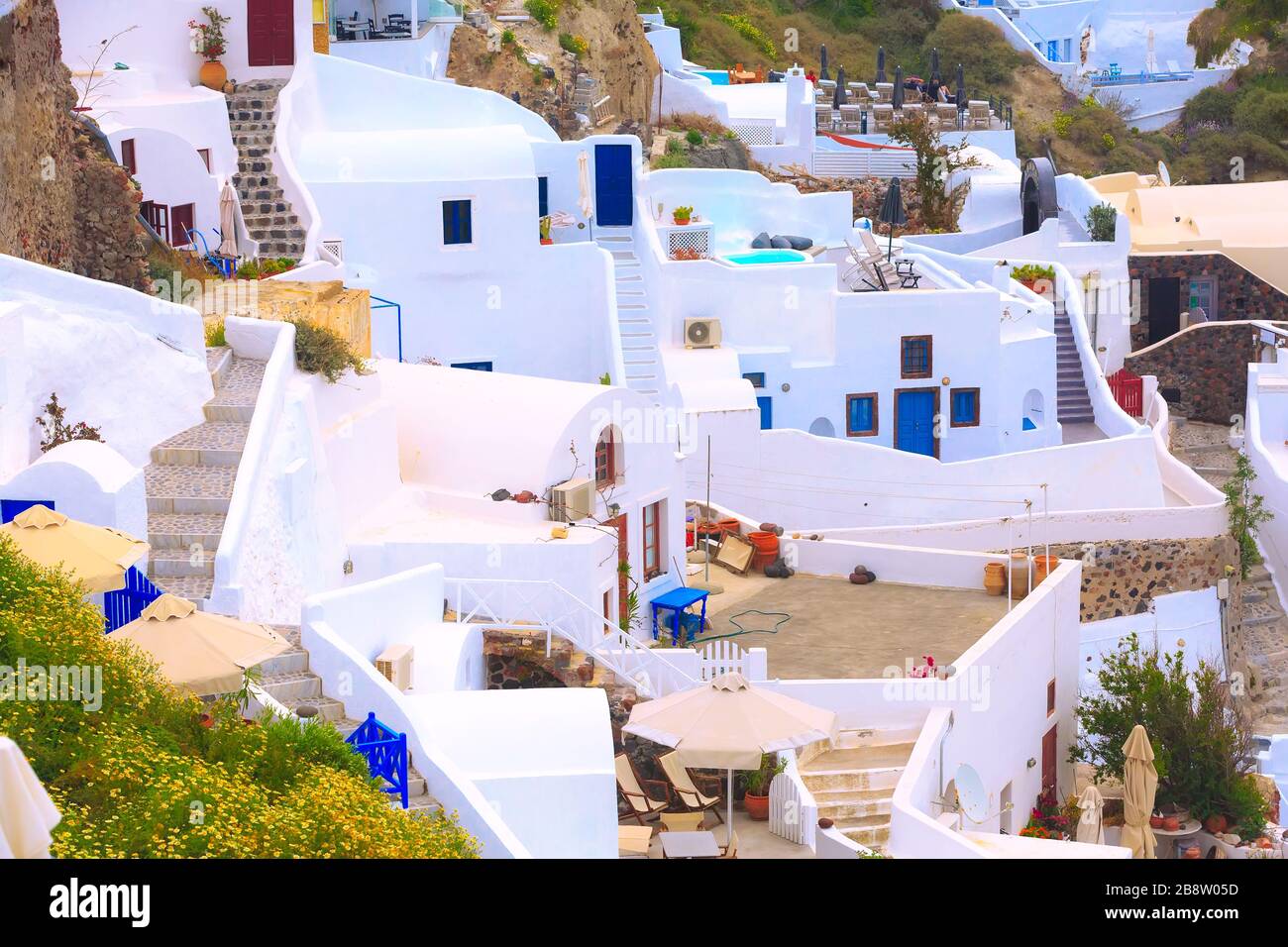 Oia, Santorini, Greece famous village in