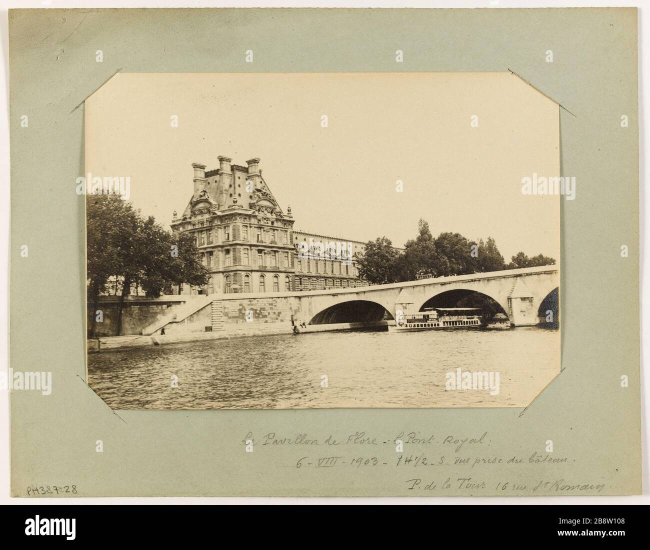 Tirage Argentique Vintage Paris - Perspective Des Sept Ponts, Circa 1920, Format 6x9 Cm
