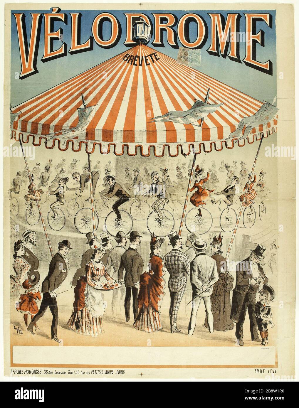 Affiche Velleda Acatene 1890 Affiche Vintage Velleda Acatène Vélo