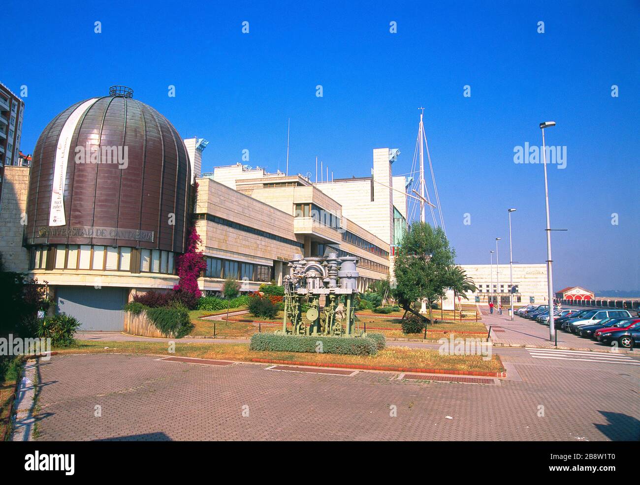 Planetarium and Auditorium. Santander, Spain. Stock Photo