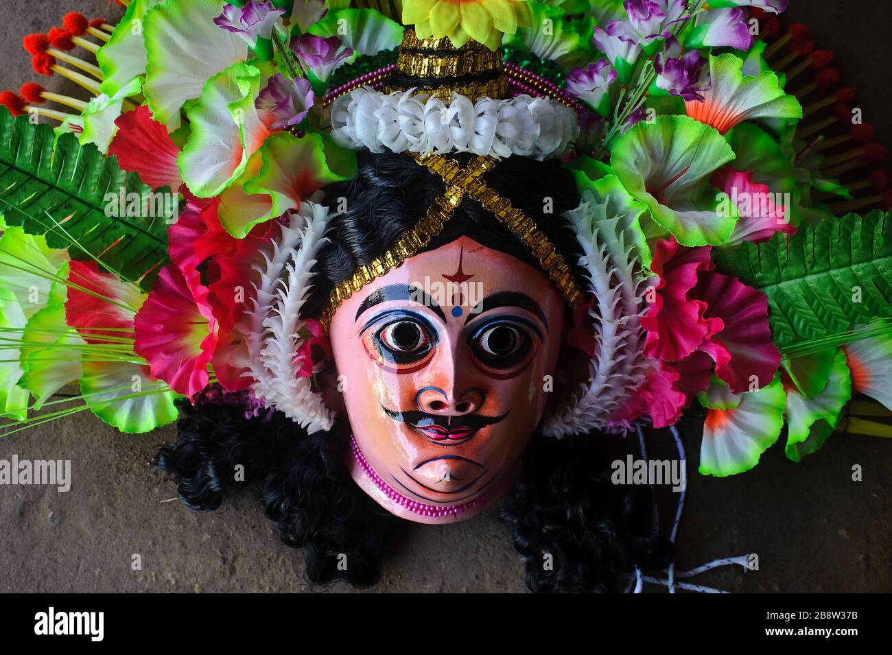 Purulia Chhau dance mask ( India). It is representing the hindu god Shiva  Stock Photo - Alamy