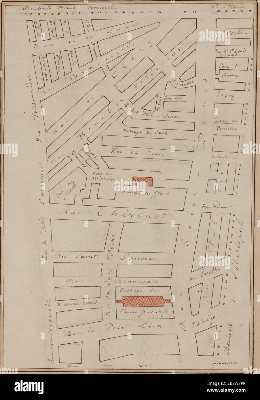 Map of the SaintDenis Stock Photo Alamy