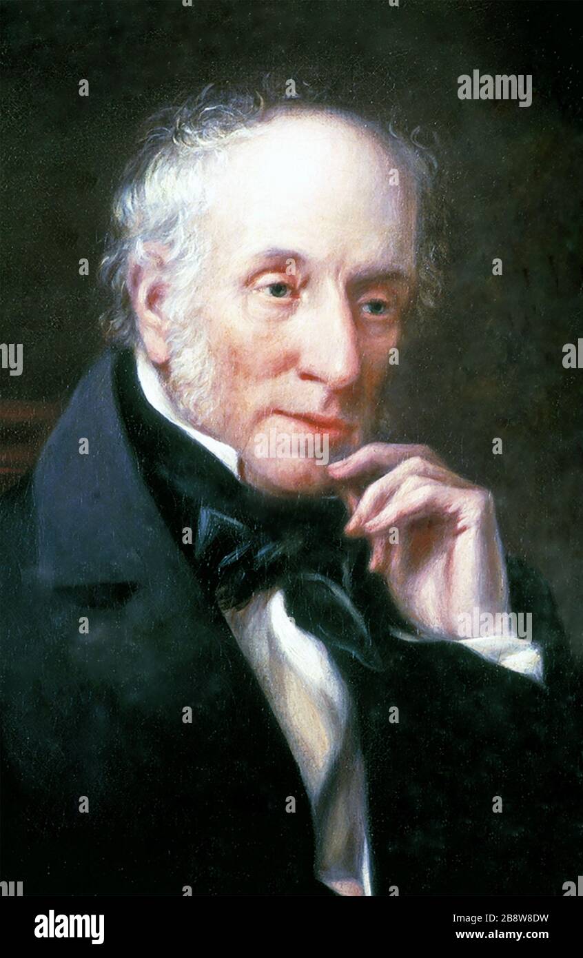 WILLIAM WORDSWORTH (1770-1850) English Romantic poet about 1831 Stock Photo
