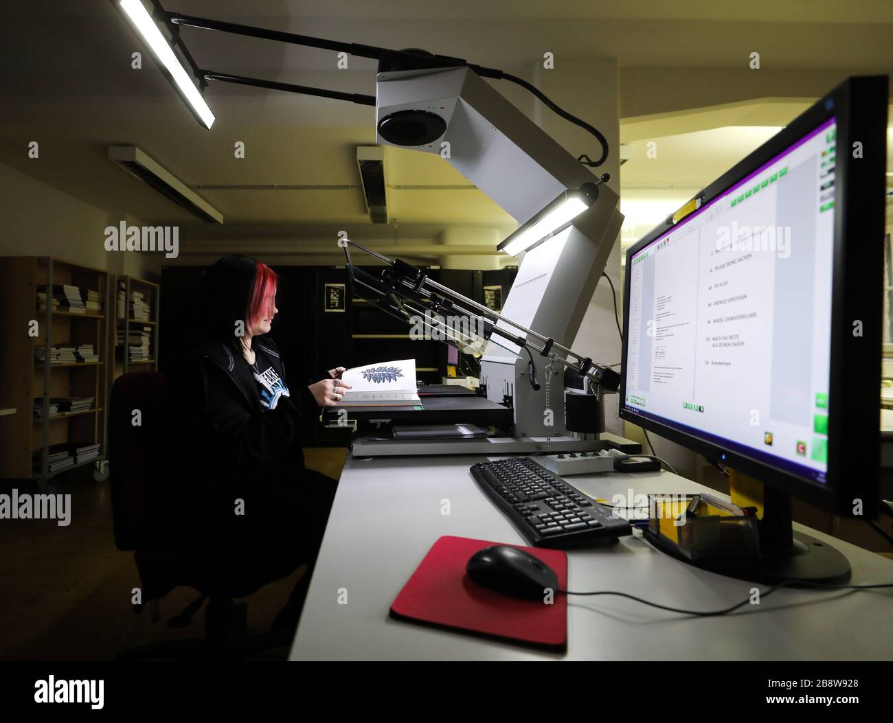 Book Libraries Scanning High Resolution Stock Photography and Images ...