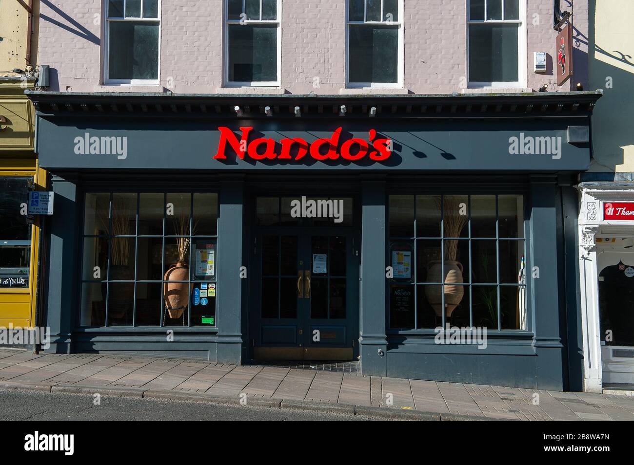 Nandos window sign hi-res stock photography and images - Alamy