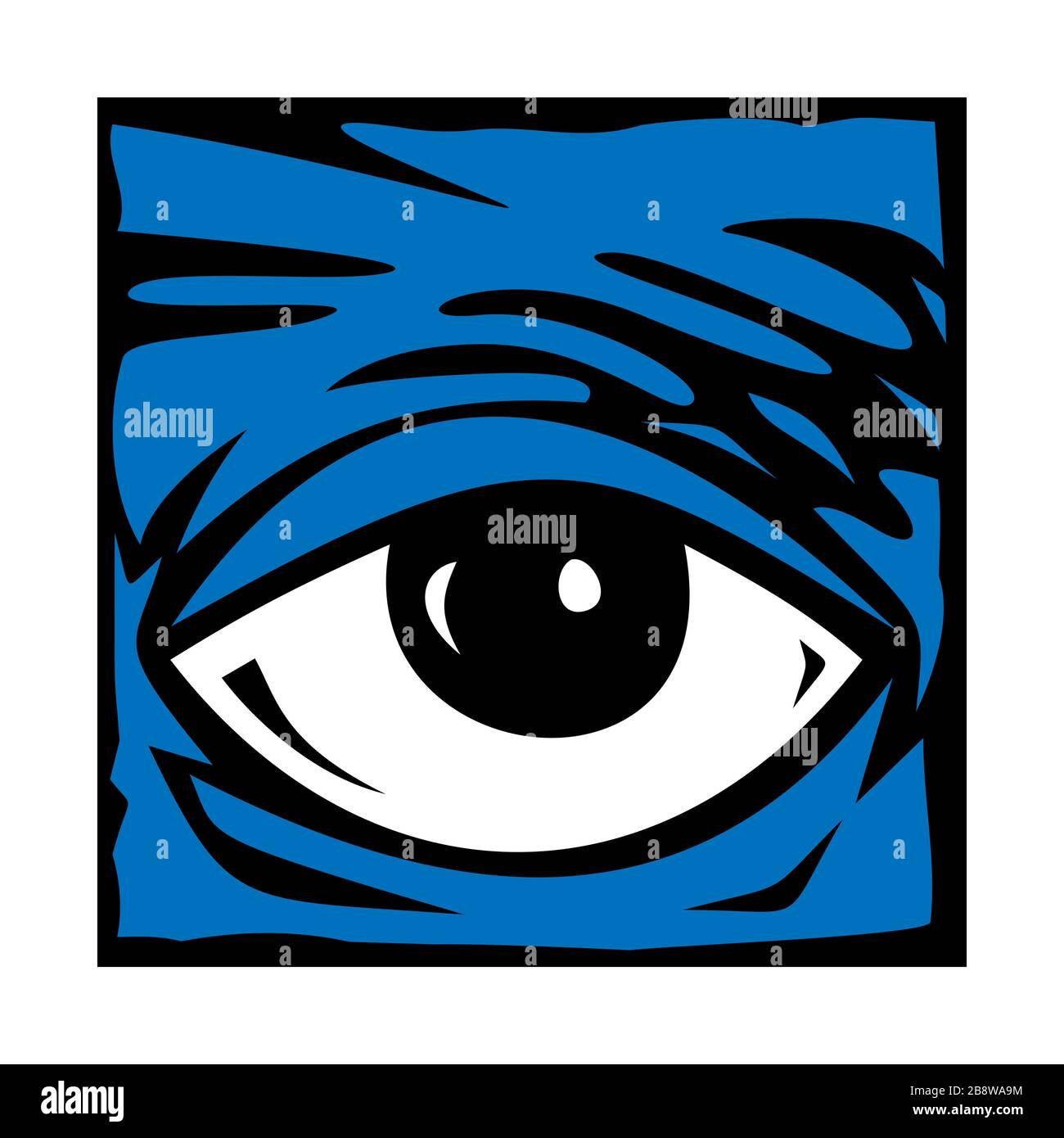 Eye icon vector symbol logo illustration EPS 10 Stock Vector
