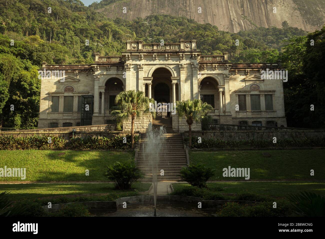 Rio de Janeiro, Brazil - December 12, 2017: Parque Enrique Lage in Rio de Janeiro city, Brazil Stock Photo
