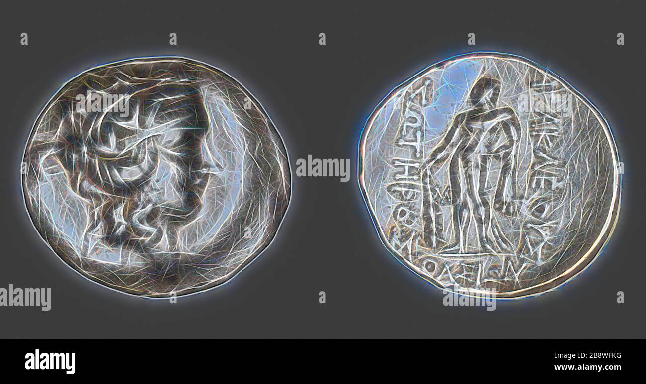 Tetradrachm Coin Depicting The God Dionysos After 146 Greek Minted In Thasos Thrace Thasos Silver Diam 3 2 Cm 16 57 G Reimagined By Gibon Design Of Warm Cheerful Glowing Of Brightness And