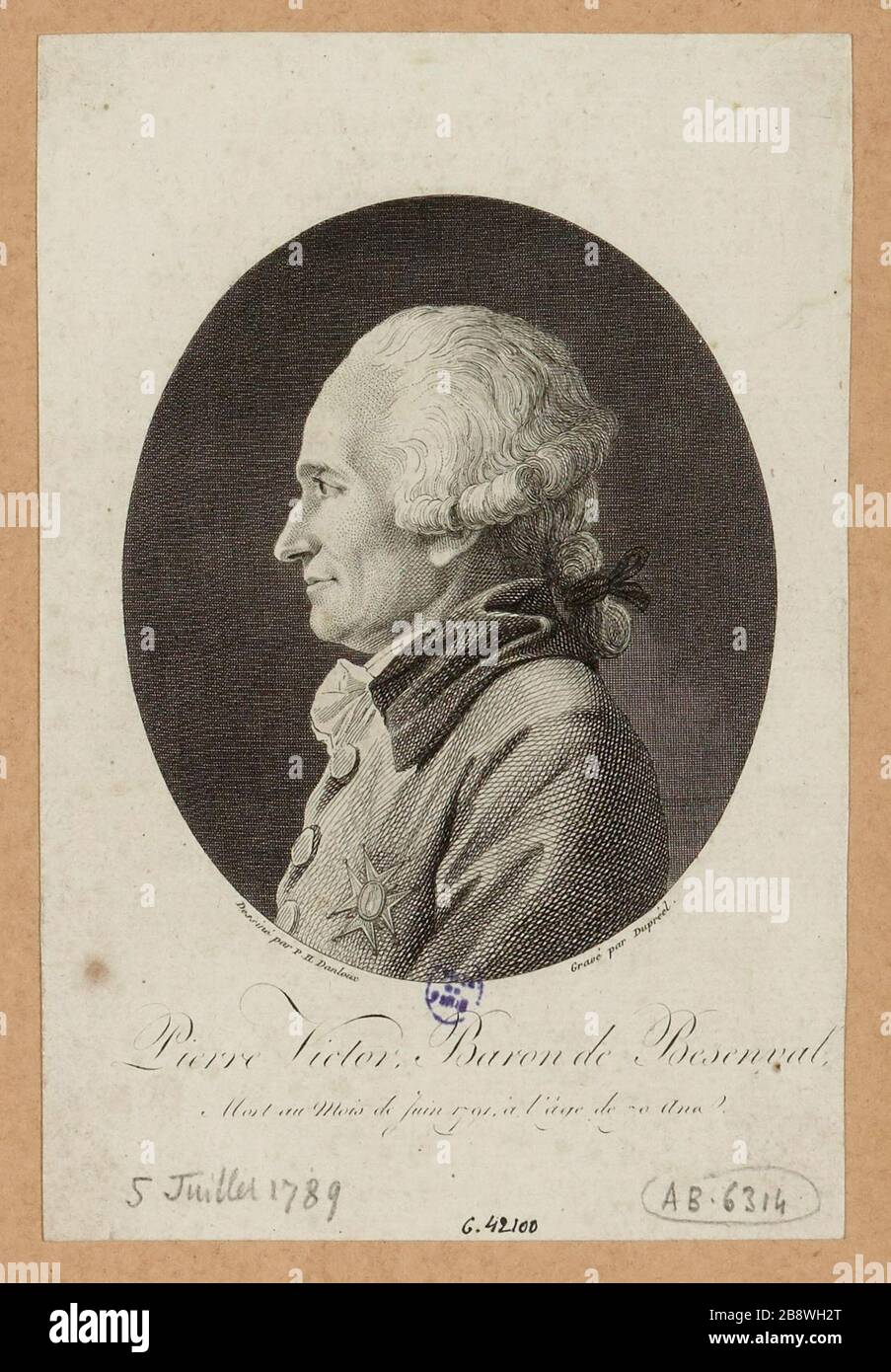 Pierre Victor Baron de Besenval Stock Photo Alamy