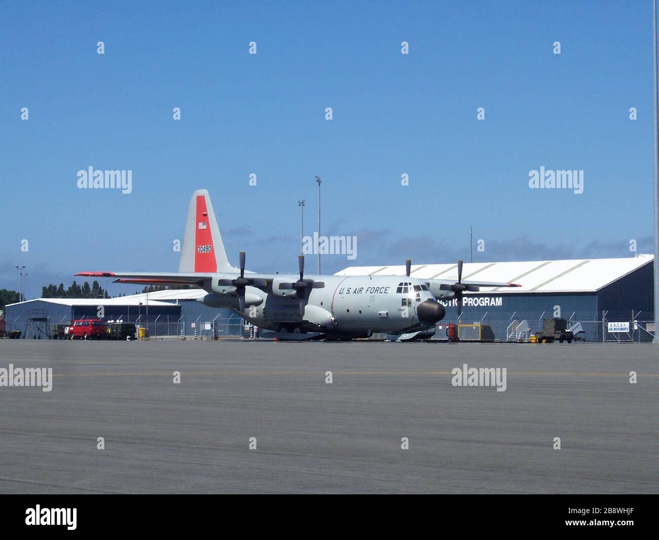 "English: LC-130 aircraft operated by the en:109th Airlift Wing from the en:New York Air National Guard at the en:Christchurch International Airport, en:New Zealand.; 17 December 2007 (original upload date); Transferred from en.wikipedia to Commons by Smoth 007.; The original uploader was Ndunruh at English Wikipedia.; " Stock Photo