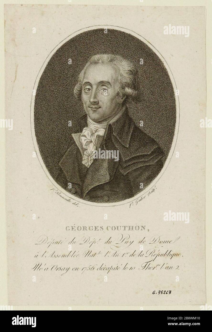 Couthon / Deputy of [...] Stock Photo Alamy