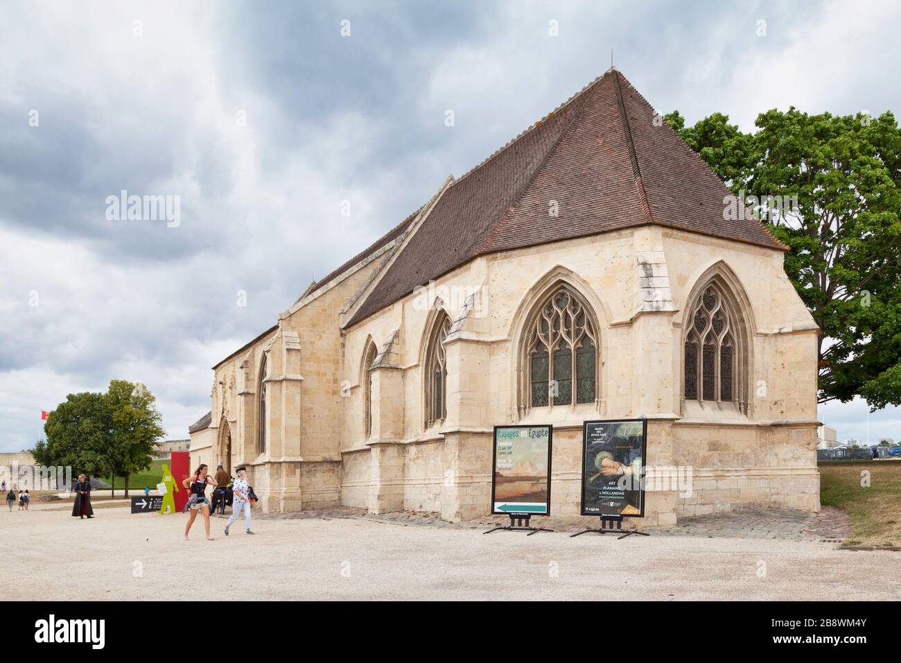 Caen, France - July 21 2017: The Church of Saint George is dedicated to Georges de Lydda. It was was built in the second half of the eleventh century. Stock Photo