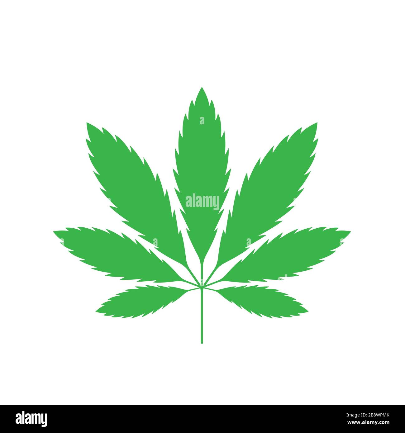 Green Marijuana leaf Stock Vector