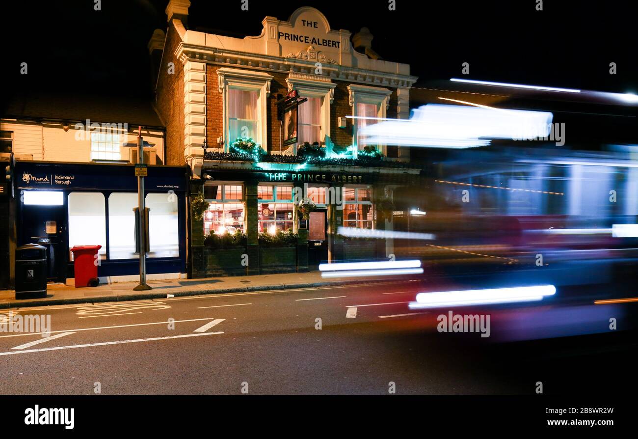 Pubs close after ruling by Government Prince Albert Pub Twickenham
