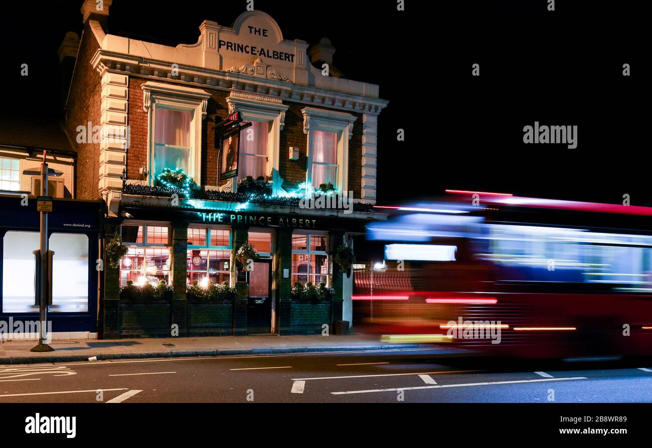 Pubs close after ruling by Government Prince Albert Pub Twickenham