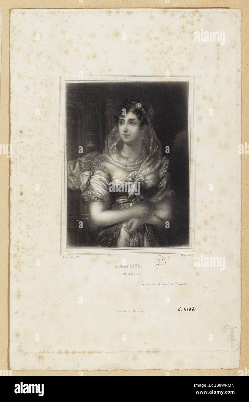 Josephine / Empress. / (History of France Anquetil.) Stock Photo