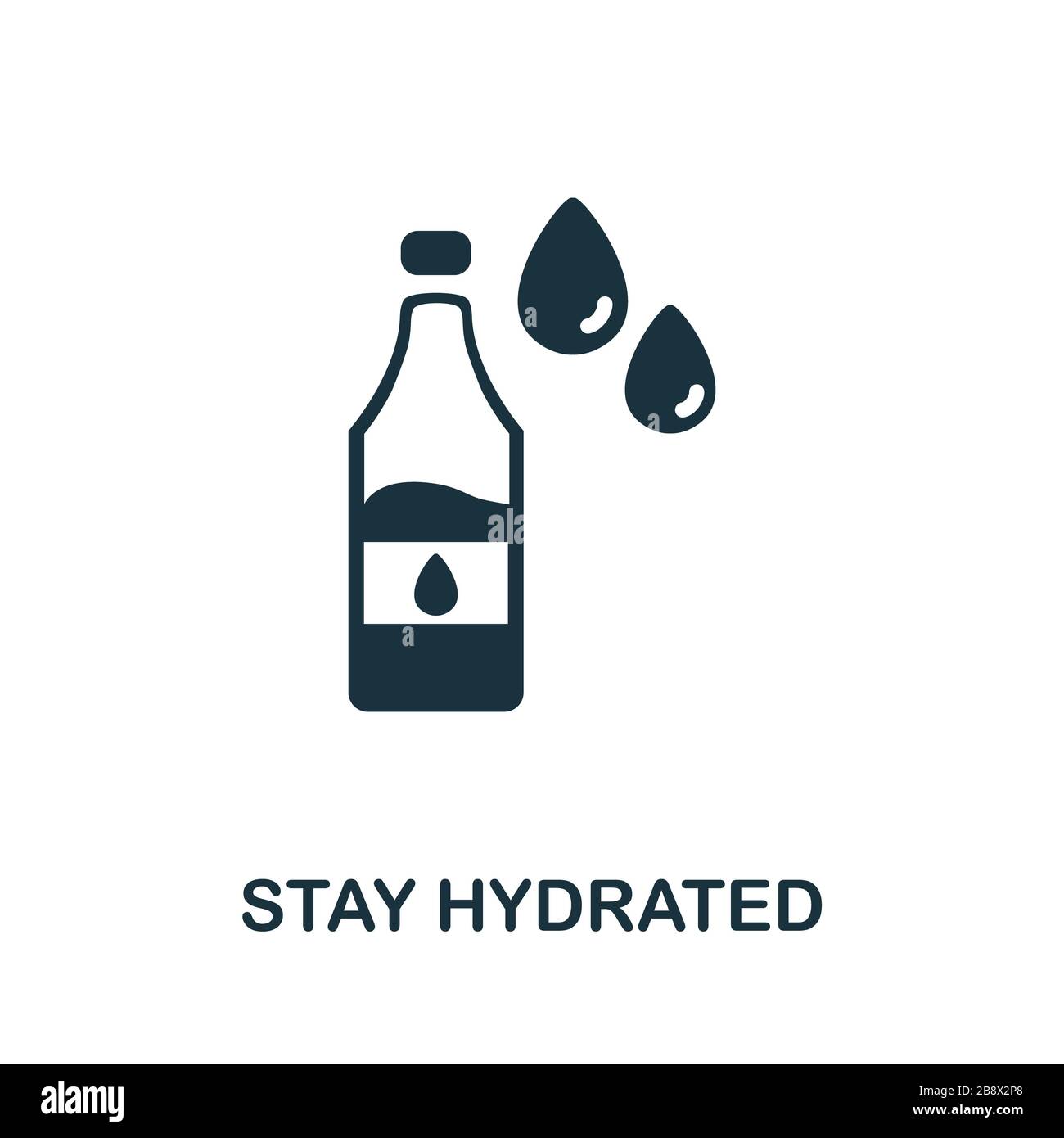 Stay Hydrated icon. Simple illustration from coronavirus collection