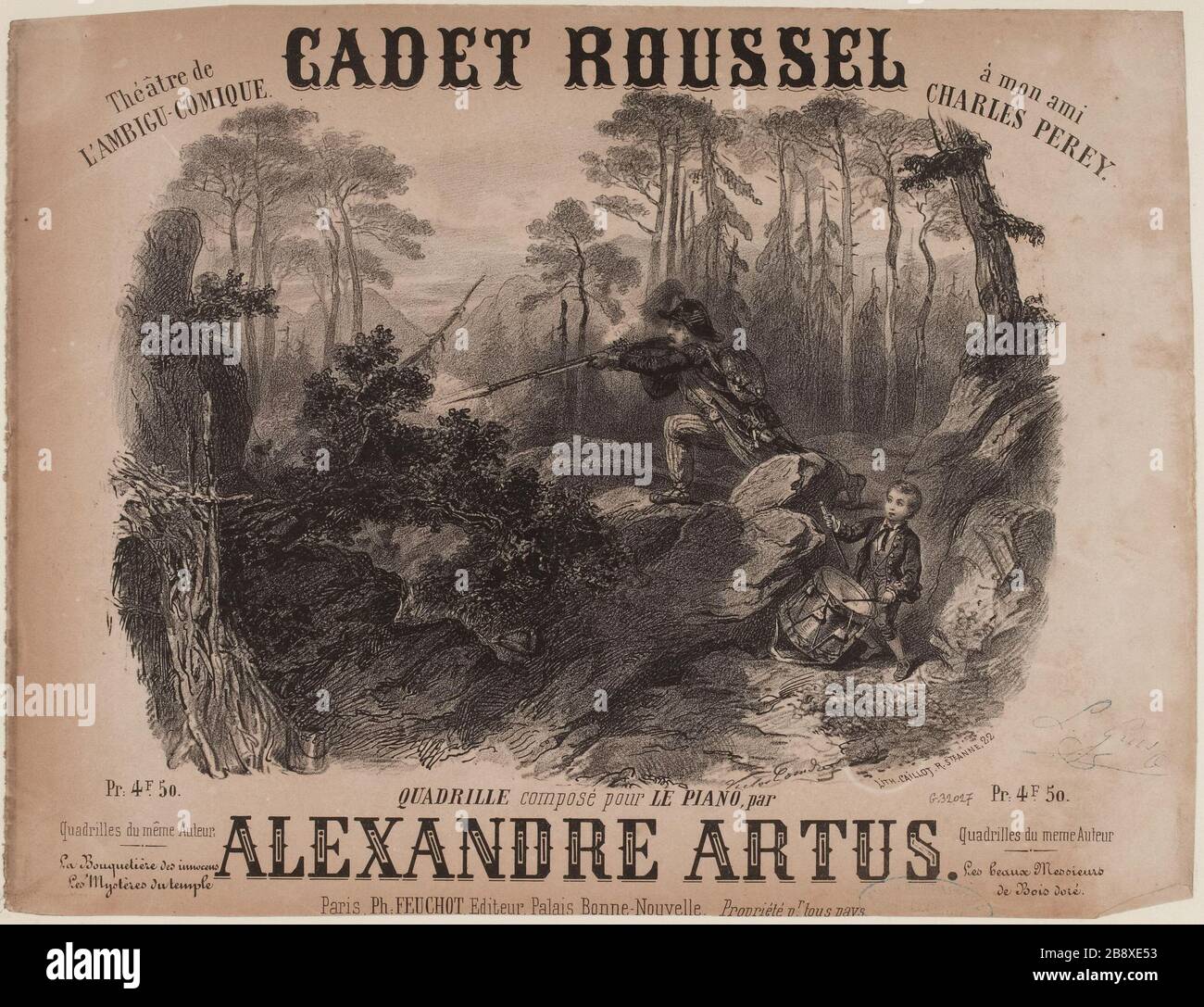 Cadet Roussel / Quadrille composed for the piano / Alexandre Artus ...