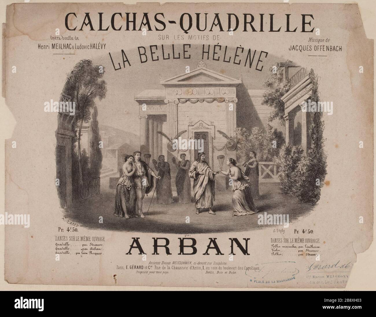 Calchas-Quadrille / on the grounds / La belle Hélène Stock Photo