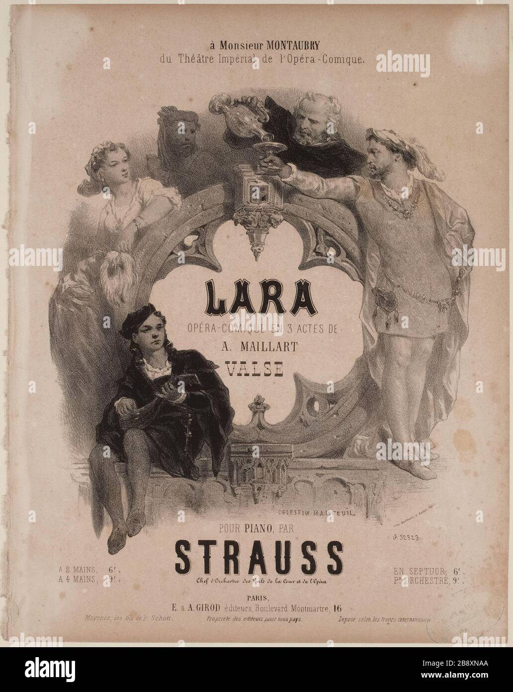Lara / comic opera in 3 acts of / A Maillart Stock Photo - Alamy