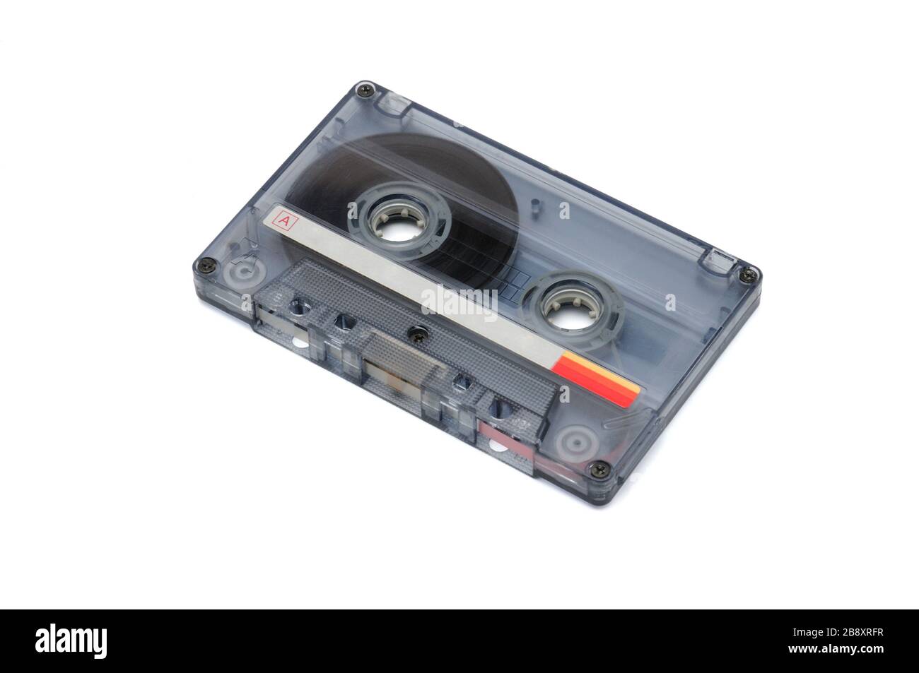 Vintage compact audio tapes for recording on an isolated white