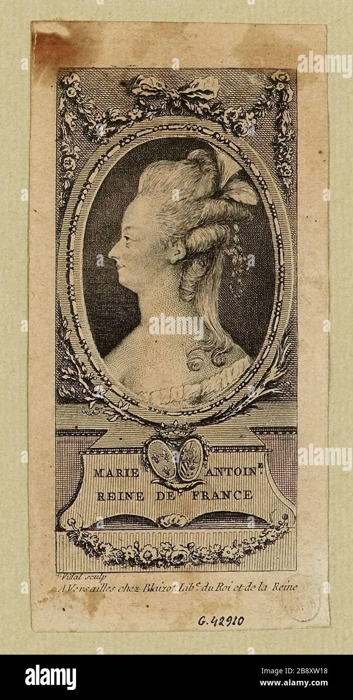 Marie Antoinette / Queen of France Stock Photo