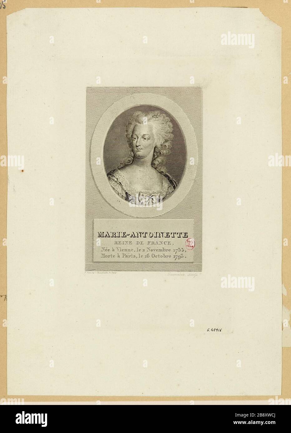 Marie Antoinette / Queen of France Stock Photo